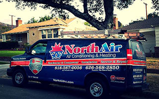 North Air HVAC service van