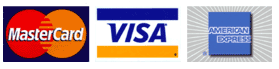 MasterCard, VISA, American Express accepted